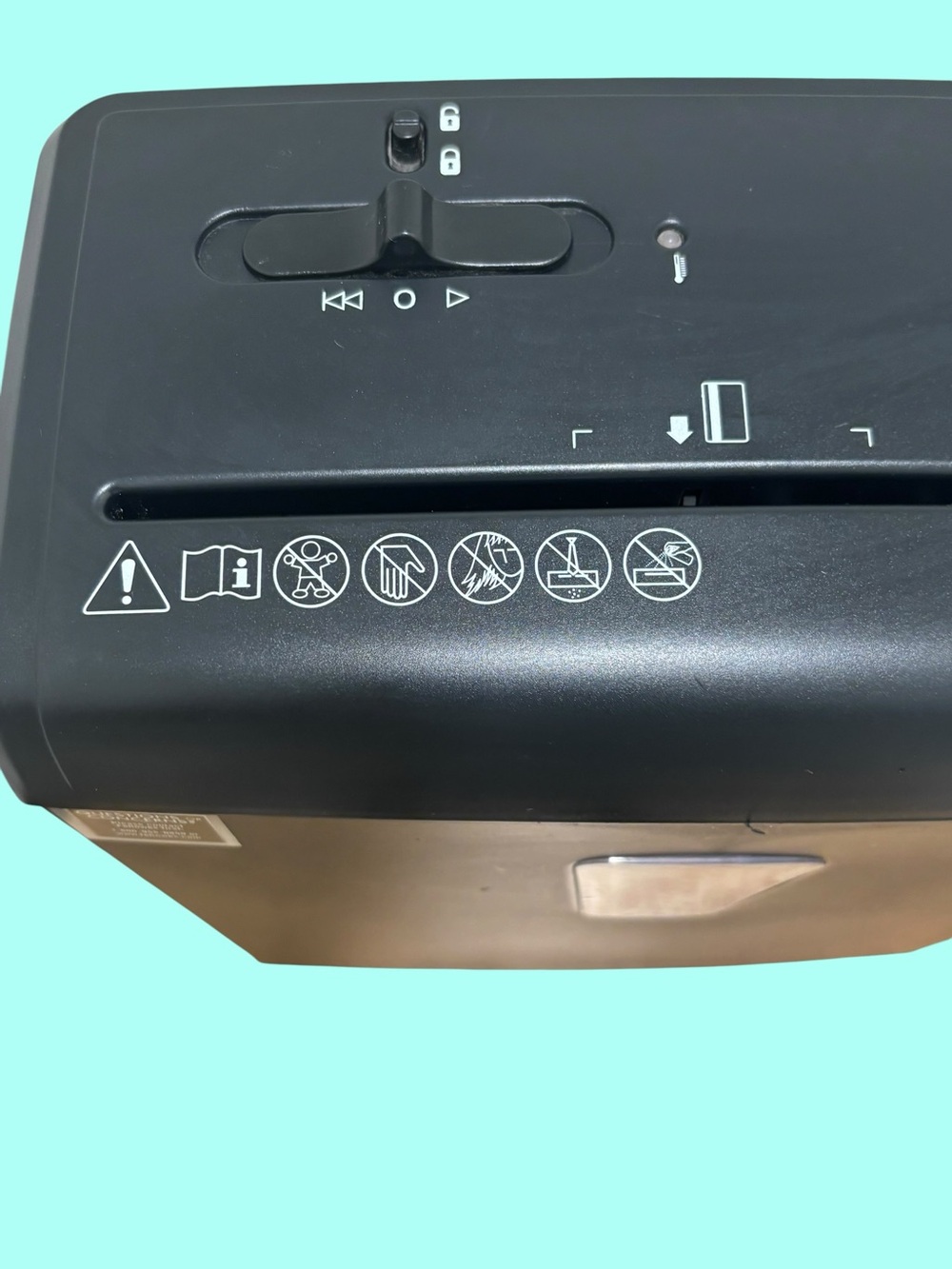 Black Personal Paper Shredder - Compact Home Office Shredder